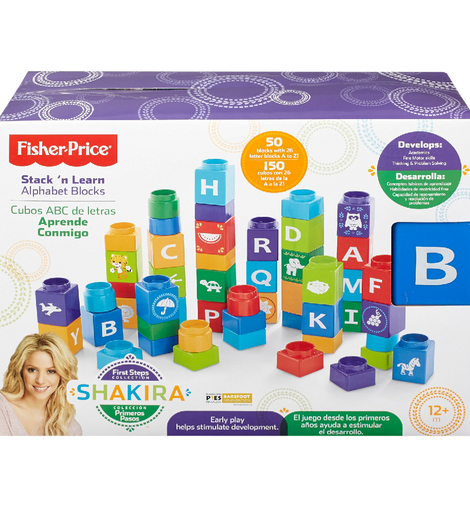 Fisher Price Shakira First Steps Collection Alphabet Blocks